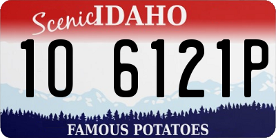 ID license plate 1O6121P