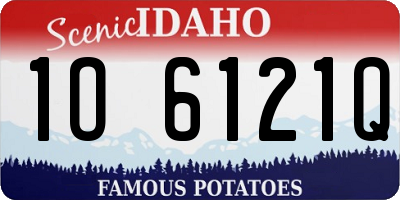 ID license plate 1O6121Q