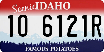 ID license plate 1O6121R