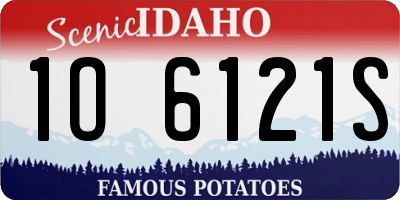 ID license plate 1O6121S