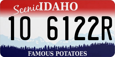 ID license plate 1O6122R