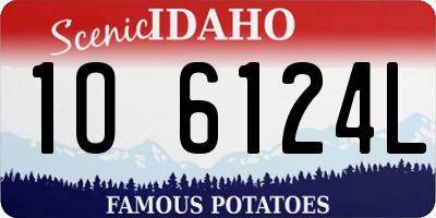 ID license plate 1O6124L