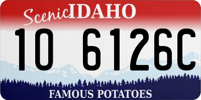 ID license plate 1O6126C