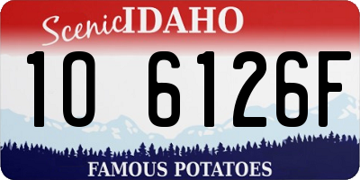 ID license plate 1O6126F