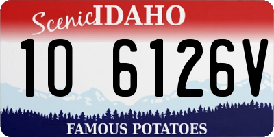 ID license plate 1O6126V