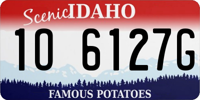ID license plate 1O6127G
