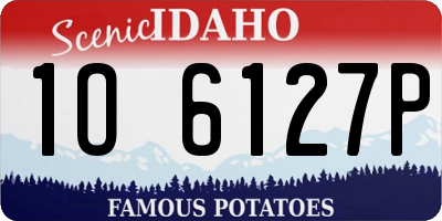 ID license plate 1O6127P