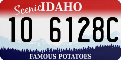 ID license plate 1O6128C