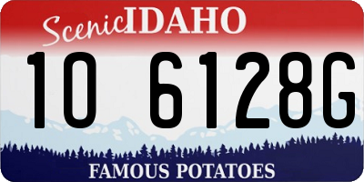 ID license plate 1O6128G