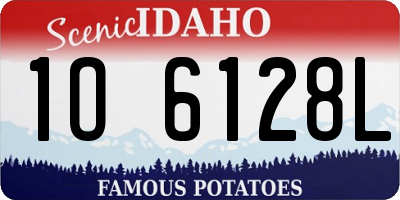 ID license plate 1O6128L