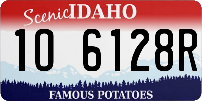 ID license plate 1O6128R