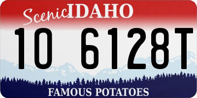 ID license plate 1O6128T