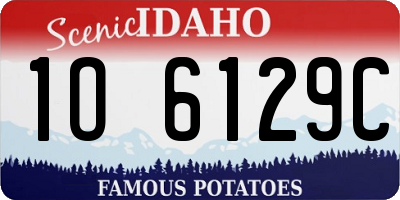 ID license plate 1O6129C