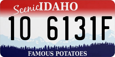 ID license plate 1O6131F