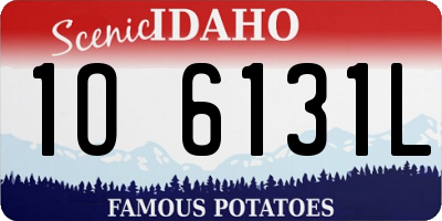 ID license plate 1O6131L