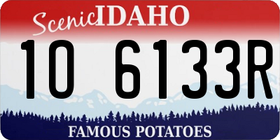 ID license plate 1O6133R