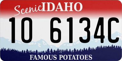 ID license plate 1O6134C