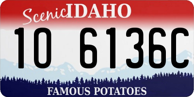 ID license plate 1O6136C