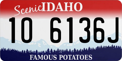 ID license plate 1O6136J