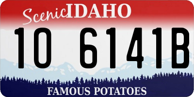 ID license plate 1O6141B