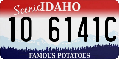 ID license plate 1O6141C