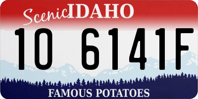 ID license plate 1O6141F