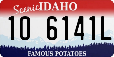 ID license plate 1O6141L