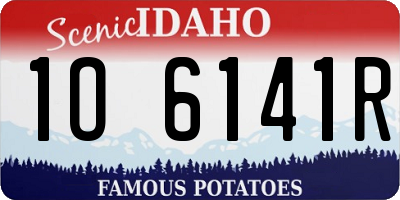 ID license plate 1O6141R
