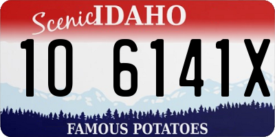 ID license plate 1O6141X