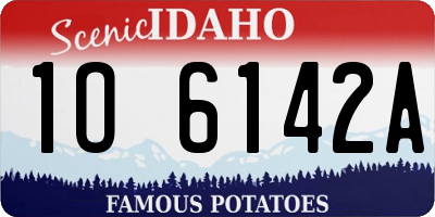ID license plate 1O6142A