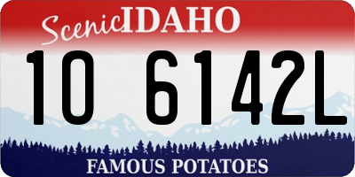 ID license plate 1O6142L