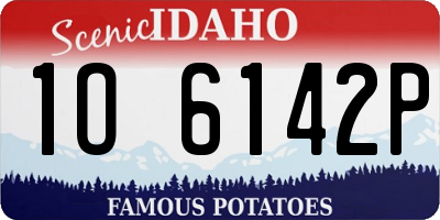 ID license plate 1O6142P
