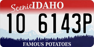 ID license plate 1O6143P