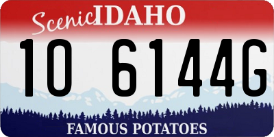 ID license plate 1O6144G