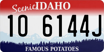 ID license plate 1O6144J
