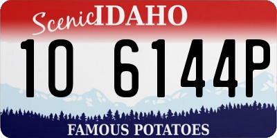 ID license plate 1O6144P