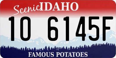 ID license plate 1O6145F