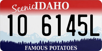 ID license plate 1O6145L