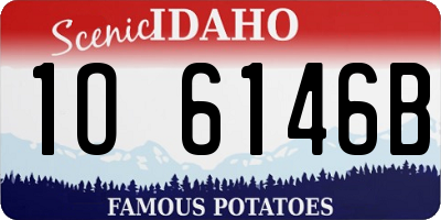 ID license plate 1O6146B