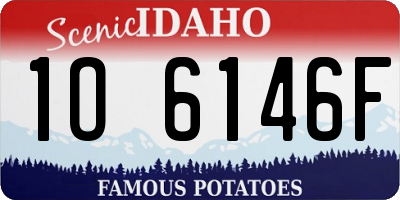 ID license plate 1O6146F