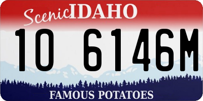 ID license plate 1O6146M