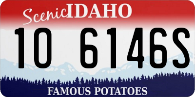 ID license plate 1O6146S