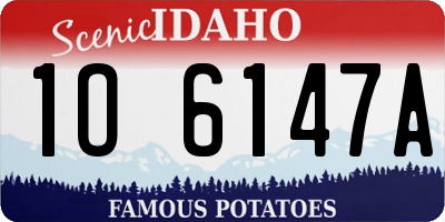 ID license plate 1O6147A