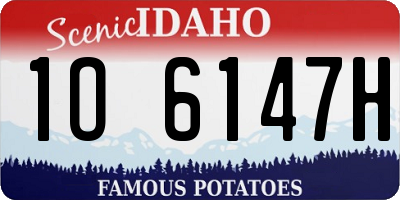 ID license plate 1O6147H