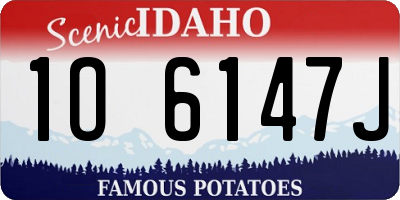 ID license plate 1O6147J
