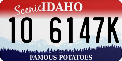 ID license plate 1O6147K