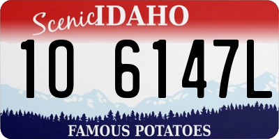 ID license plate 1O6147L