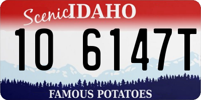ID license plate 1O6147T