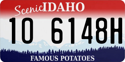 ID license plate 1O6148H
