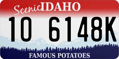 ID license plate 1O6148K